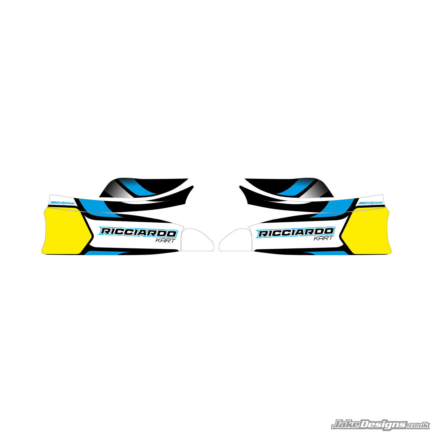 Ricciardo Replica Set Of Sidepods Sticker (2020)