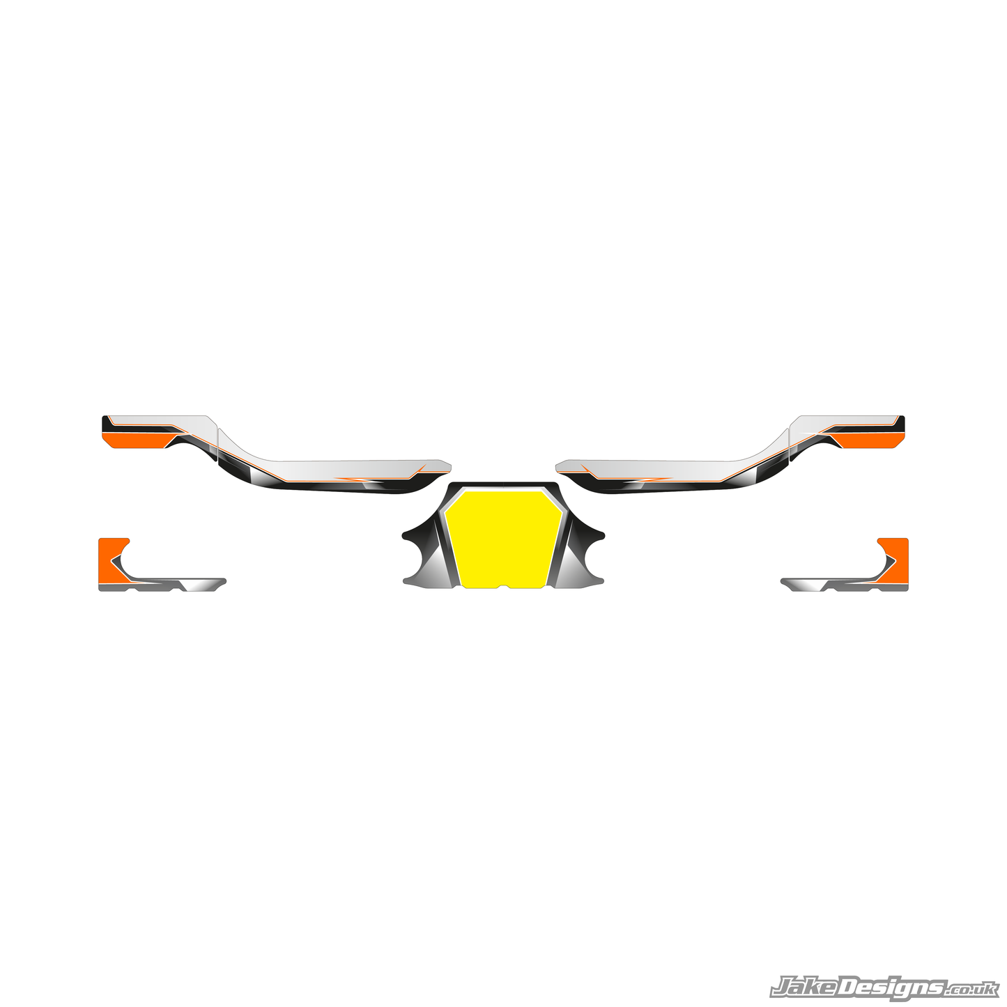 Airbrush Style Custom Rear Bumper Sticker Kit