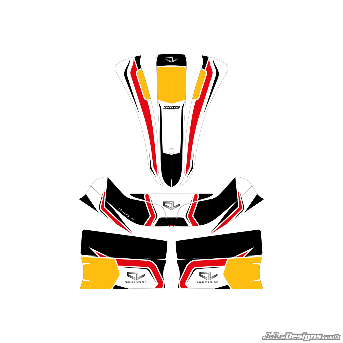 Leclerc Kart Replica Sticker Kit (2026)