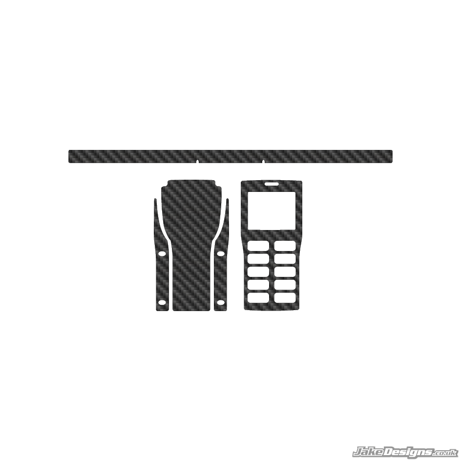 Carbon Fibre Style Unipro Stopwatch Stickers