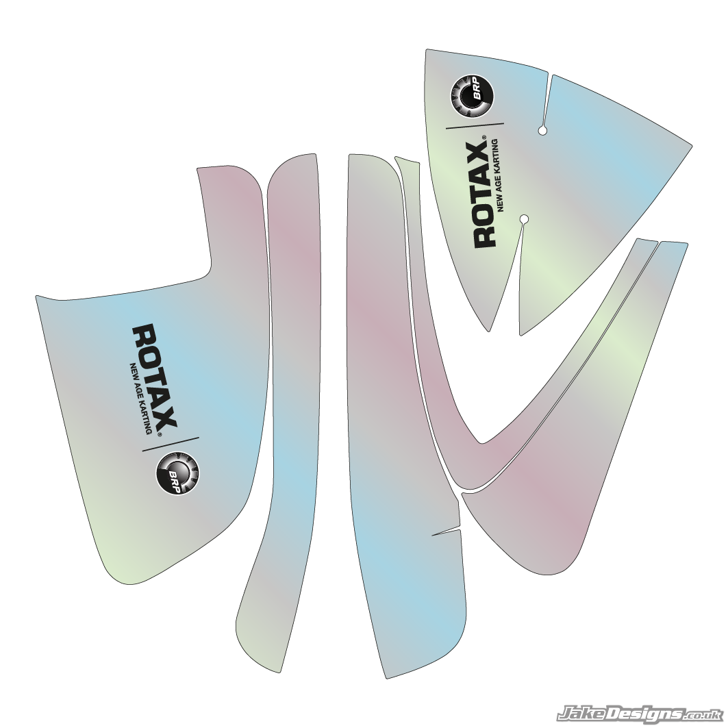 Chrome Style Rotax DD2 Airbox Sticker Kit