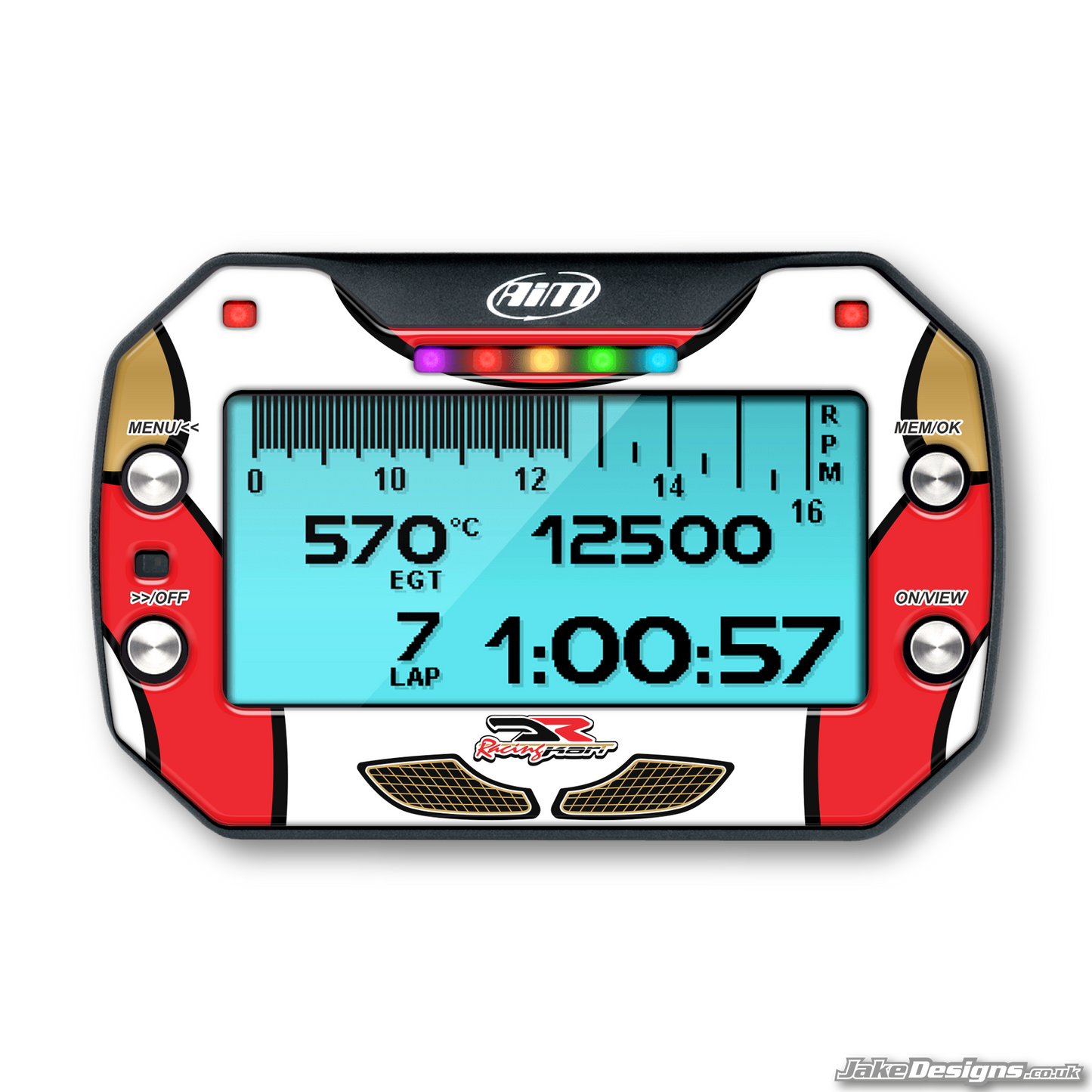 DR Racing Style Mychron 5 Gel Sticker