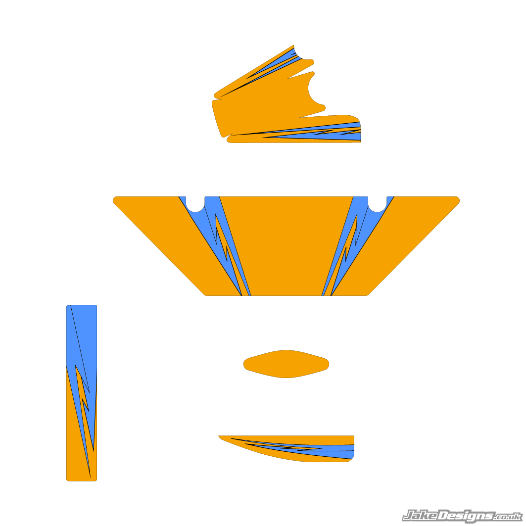 EOS Replica Rotax Max Radiator Stickers (2021)
