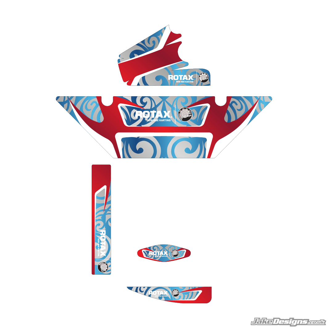 Energy Corse Replica Rotax Max Radiator Stickers