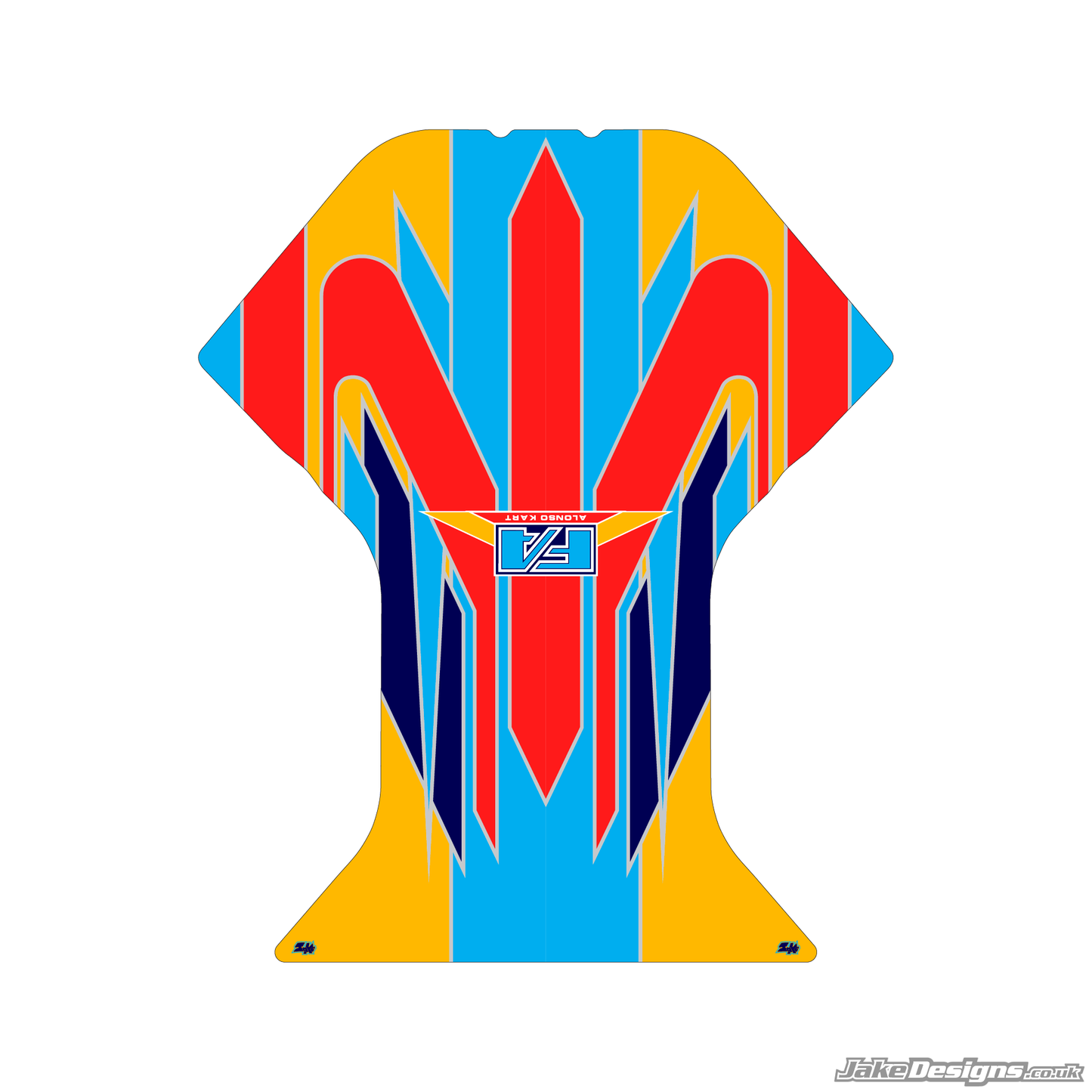 FA Alonso Replica Floor Tray Sticker Kit (OTK 2019)