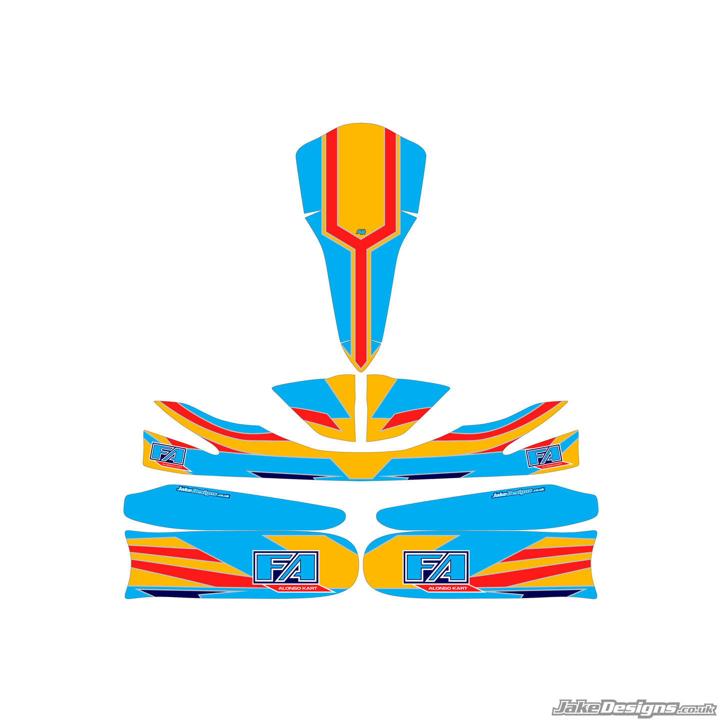 FA Alonso Victory Replica Sticker Kit (2012)