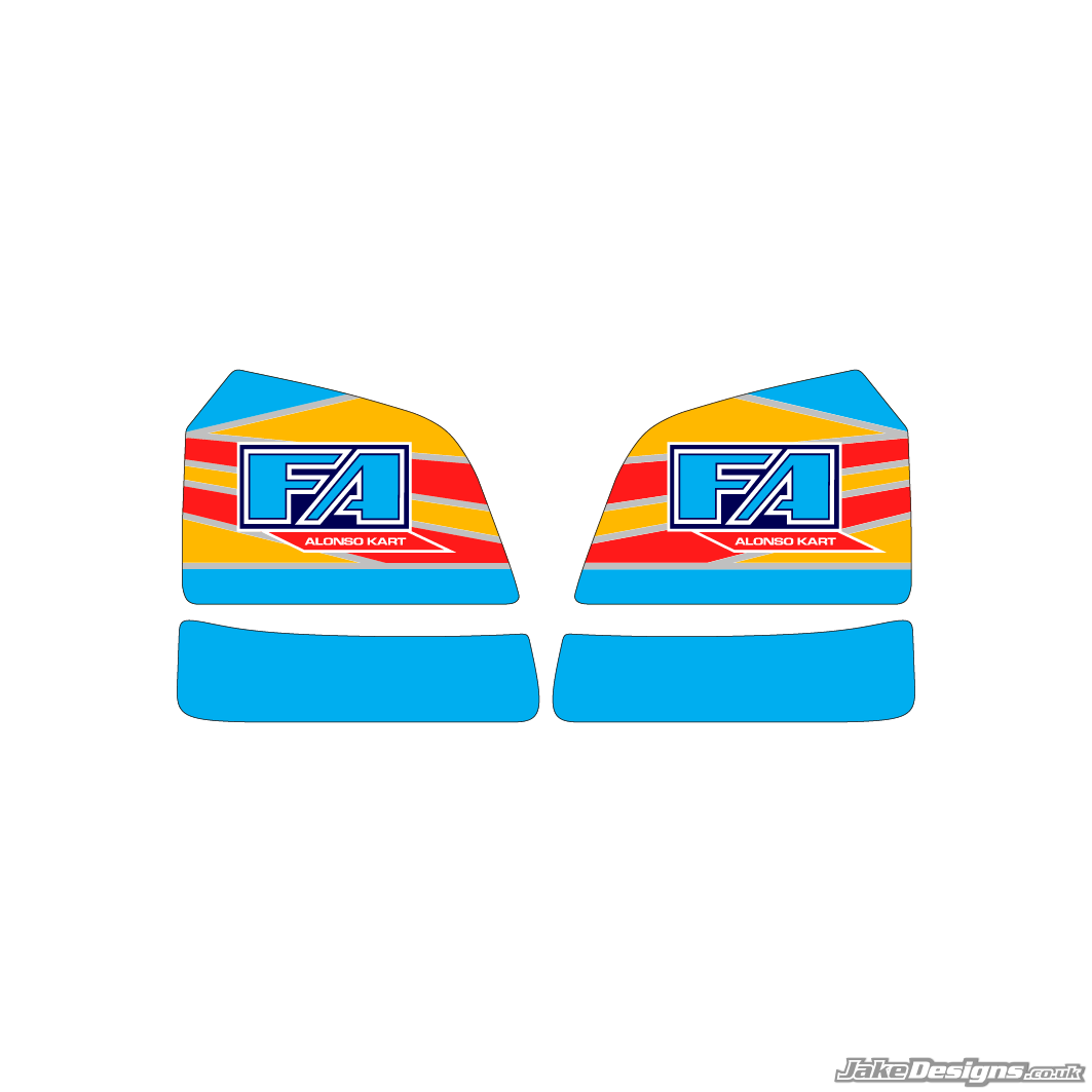 FA Alonso Replica Tank Sticker Kit (2013)