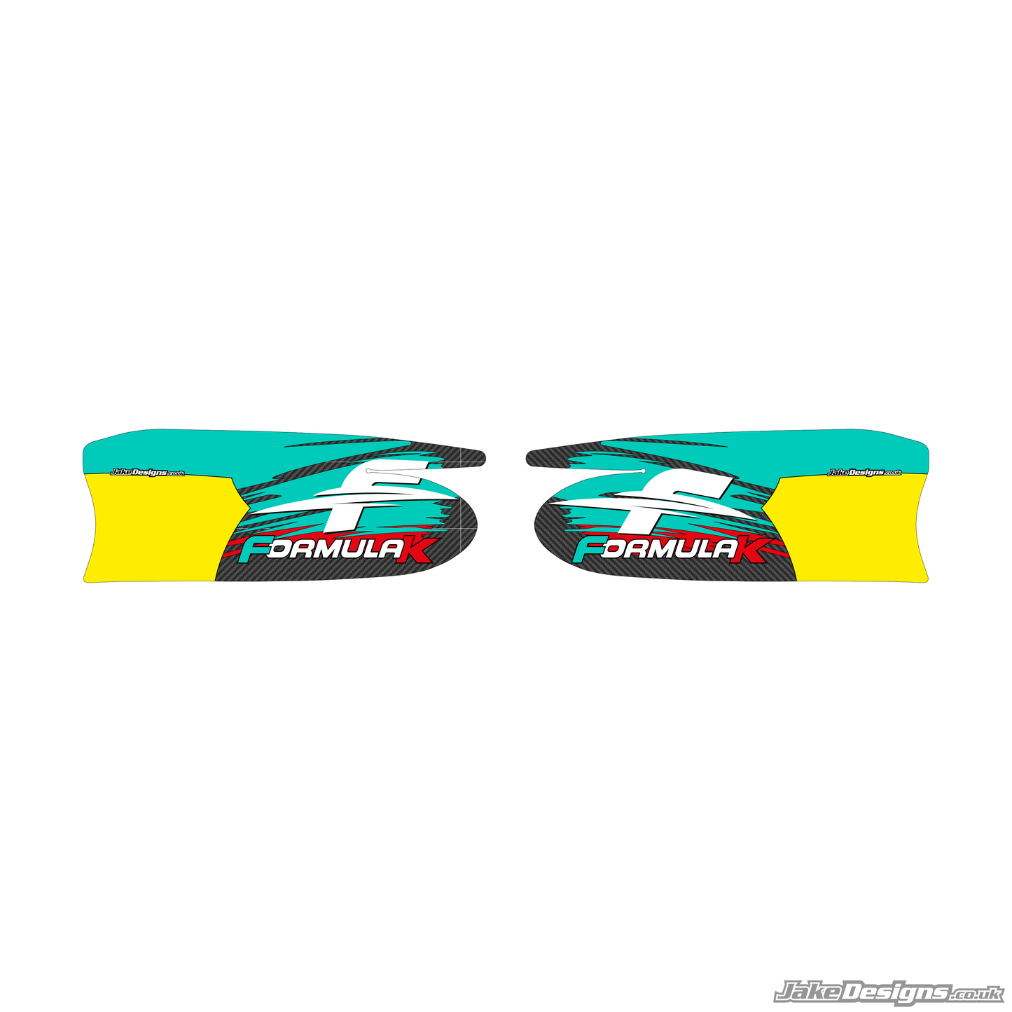 FK (Formula K) Racing Replica Set Of Sidepods Sticker (2025)