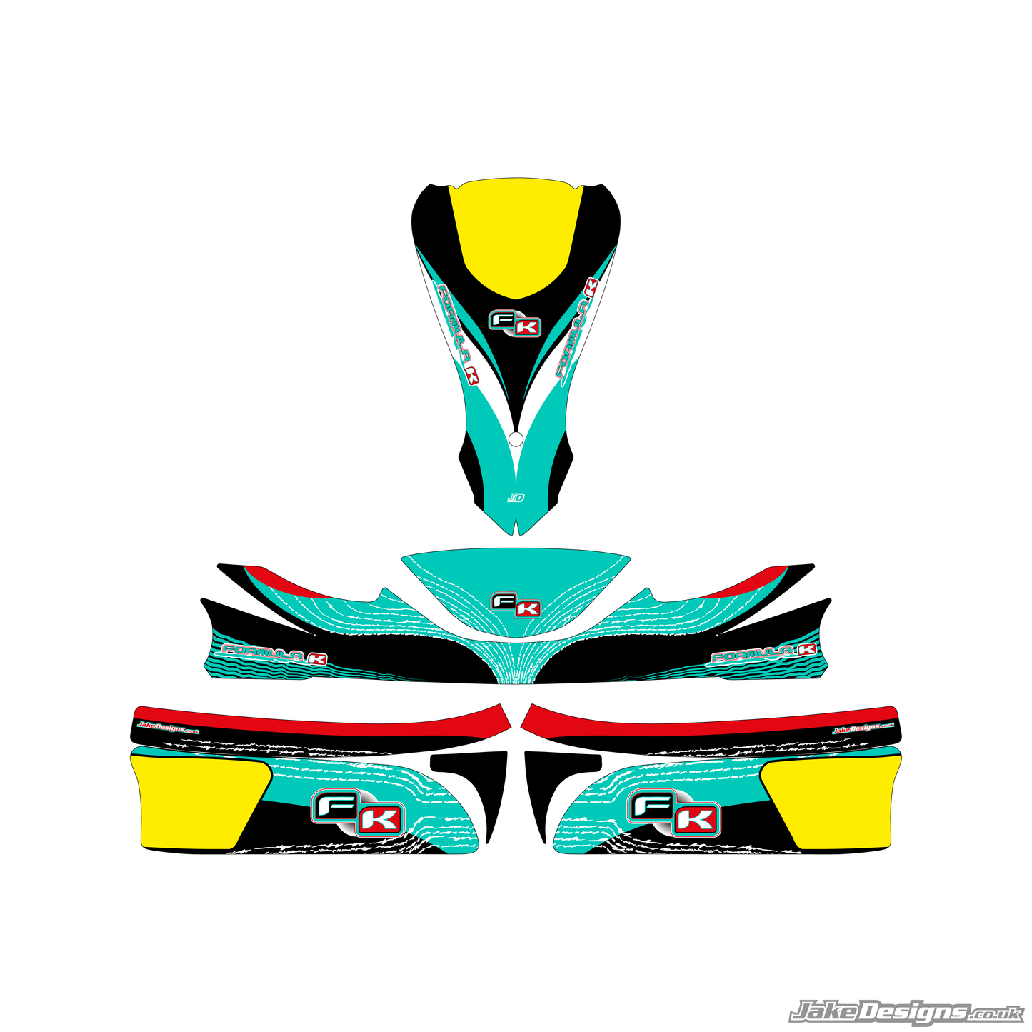 FK (Formula K) Racing Replica Sticker Kit