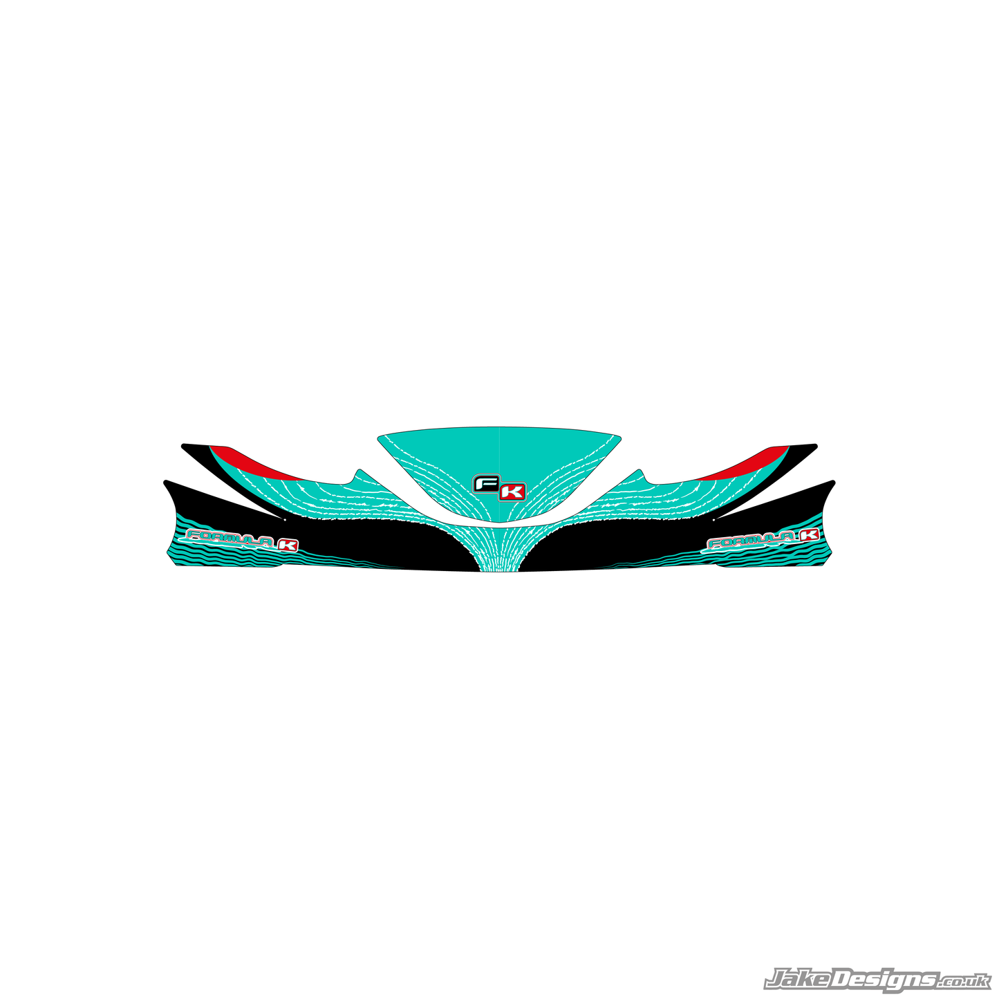 FK (Formula K) Racing Replica Nosecone Sticker