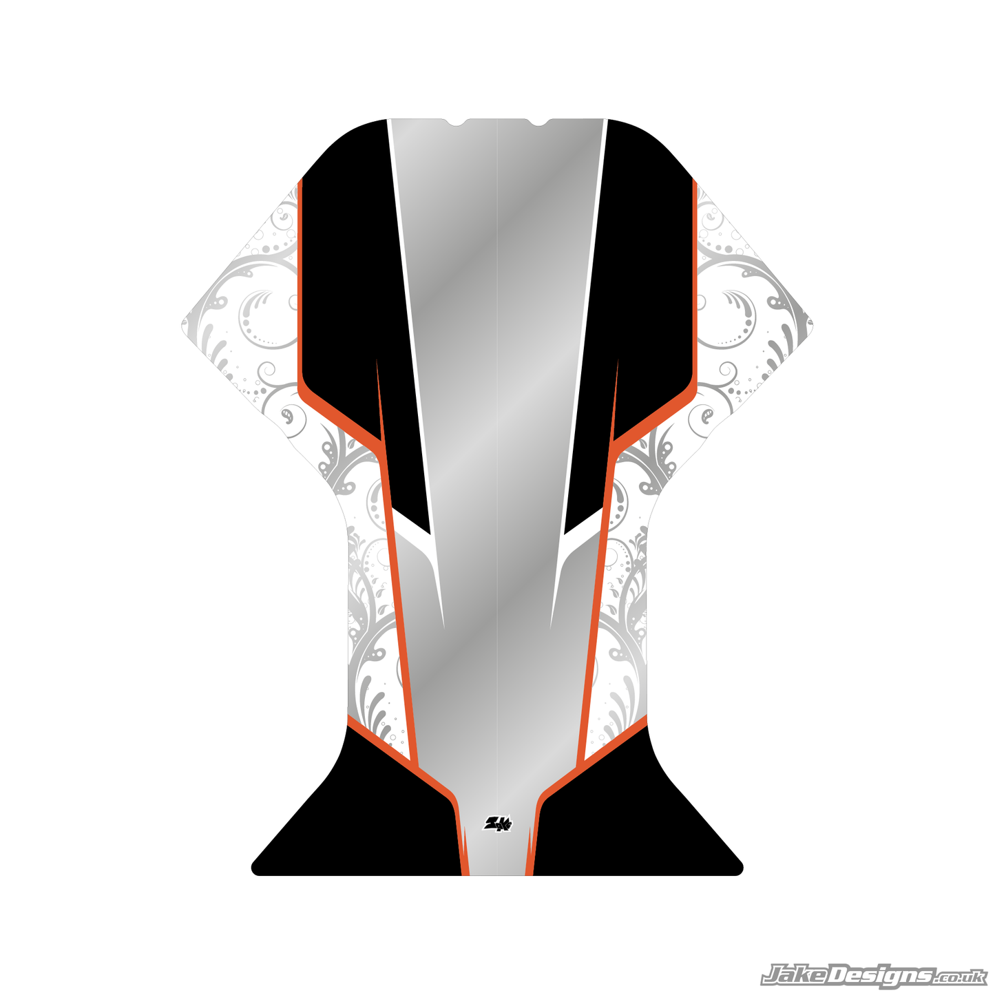 Floral Style Custom Floor Tray Sticker Kit