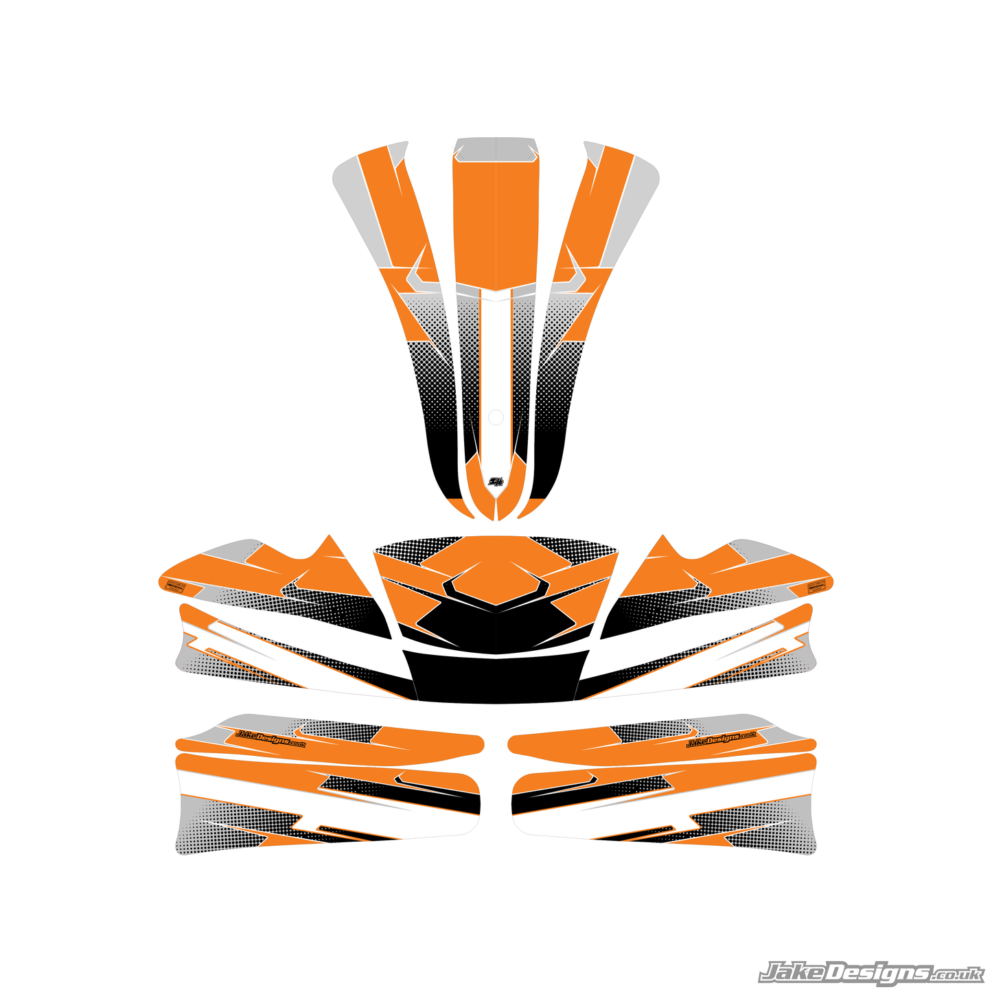 Halftone Style Custom Sticker Kit