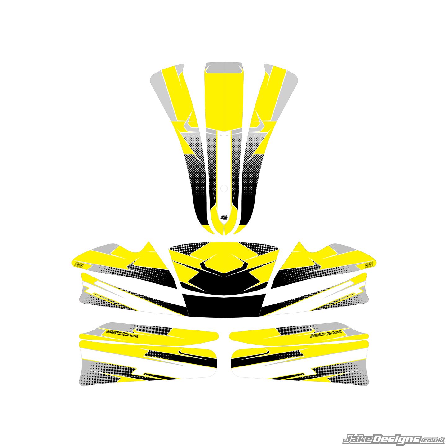 Halftone Style Custom Sticker Kit