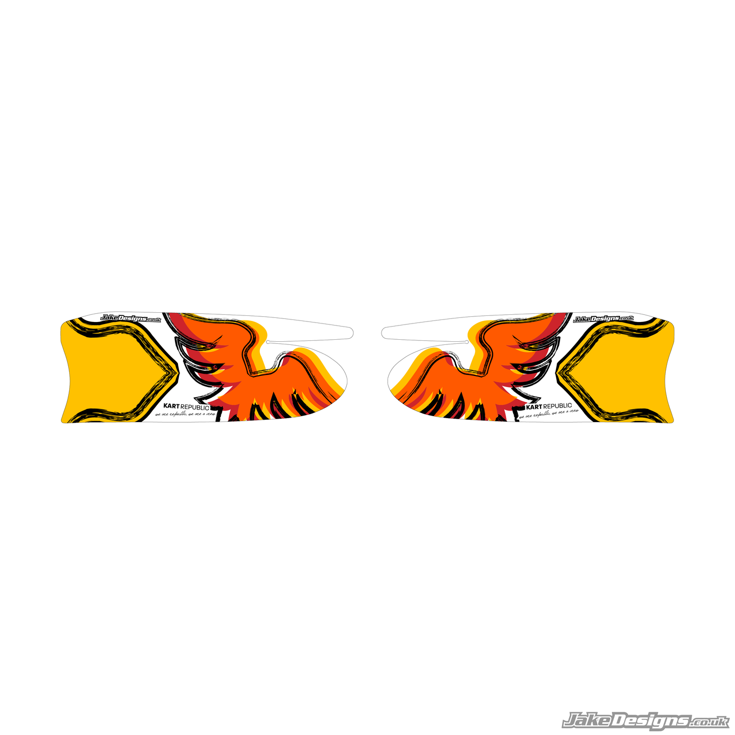 (KR) Kart Republic Replica Set Of Sidepods Sticker