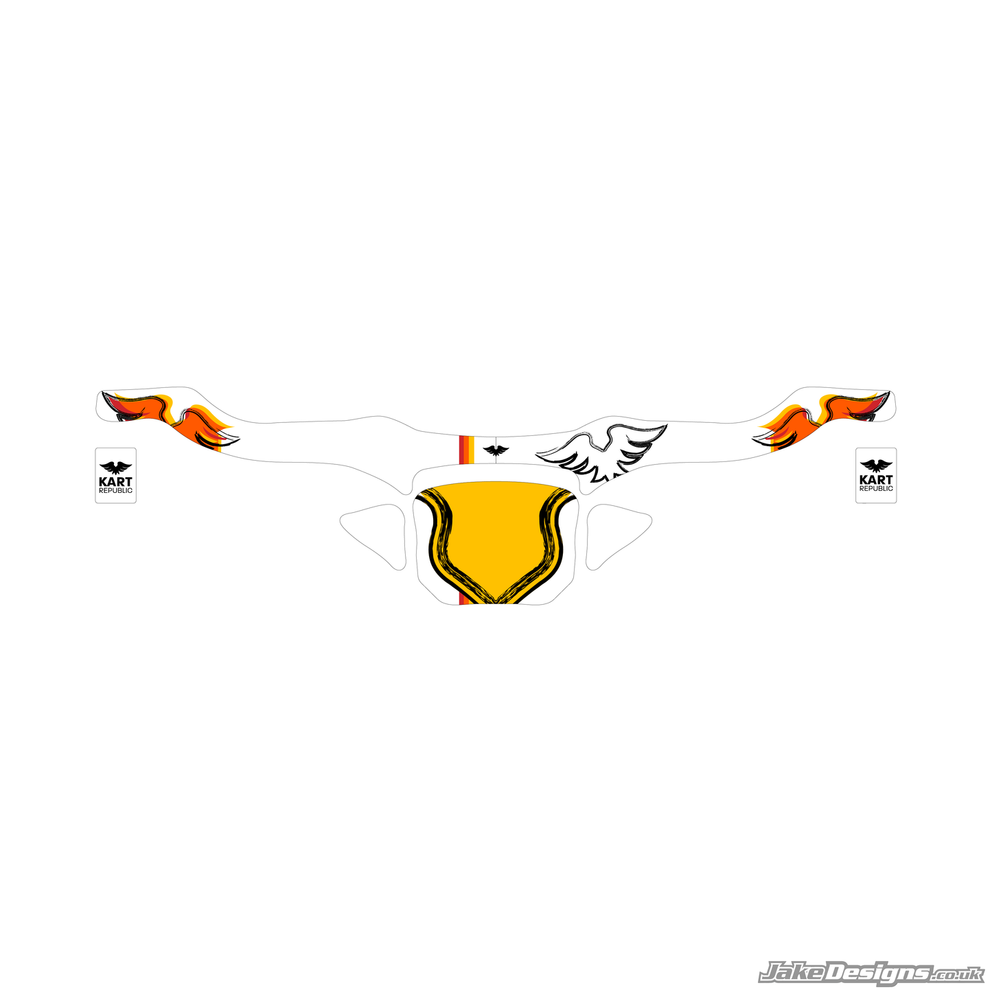 (KR) Kart Republic Replica Rear Bumper Sticker Kit