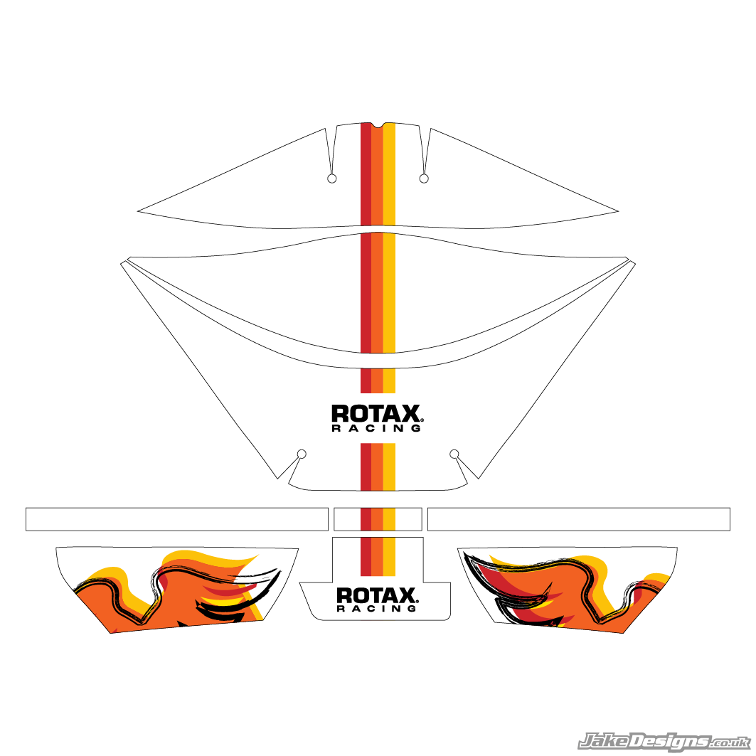 (KR) Kart Republic Replica Rotax Airbox Sticker Kit