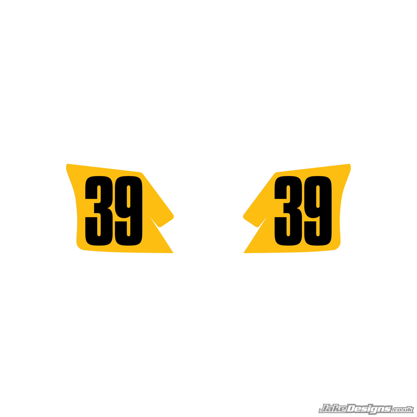 Set Of Sidepod Number Overlays