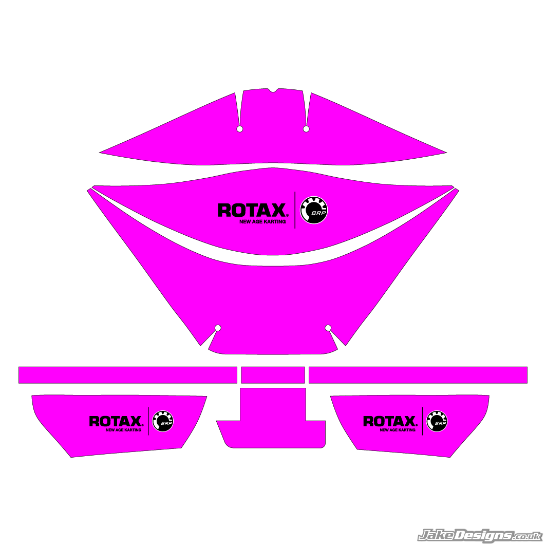 Fluorescent Style Rotax Airbox Sticker Kit