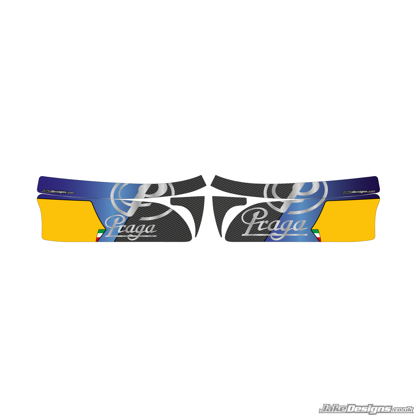 Praga Replica Set Of Sidepods Sticker (2022)