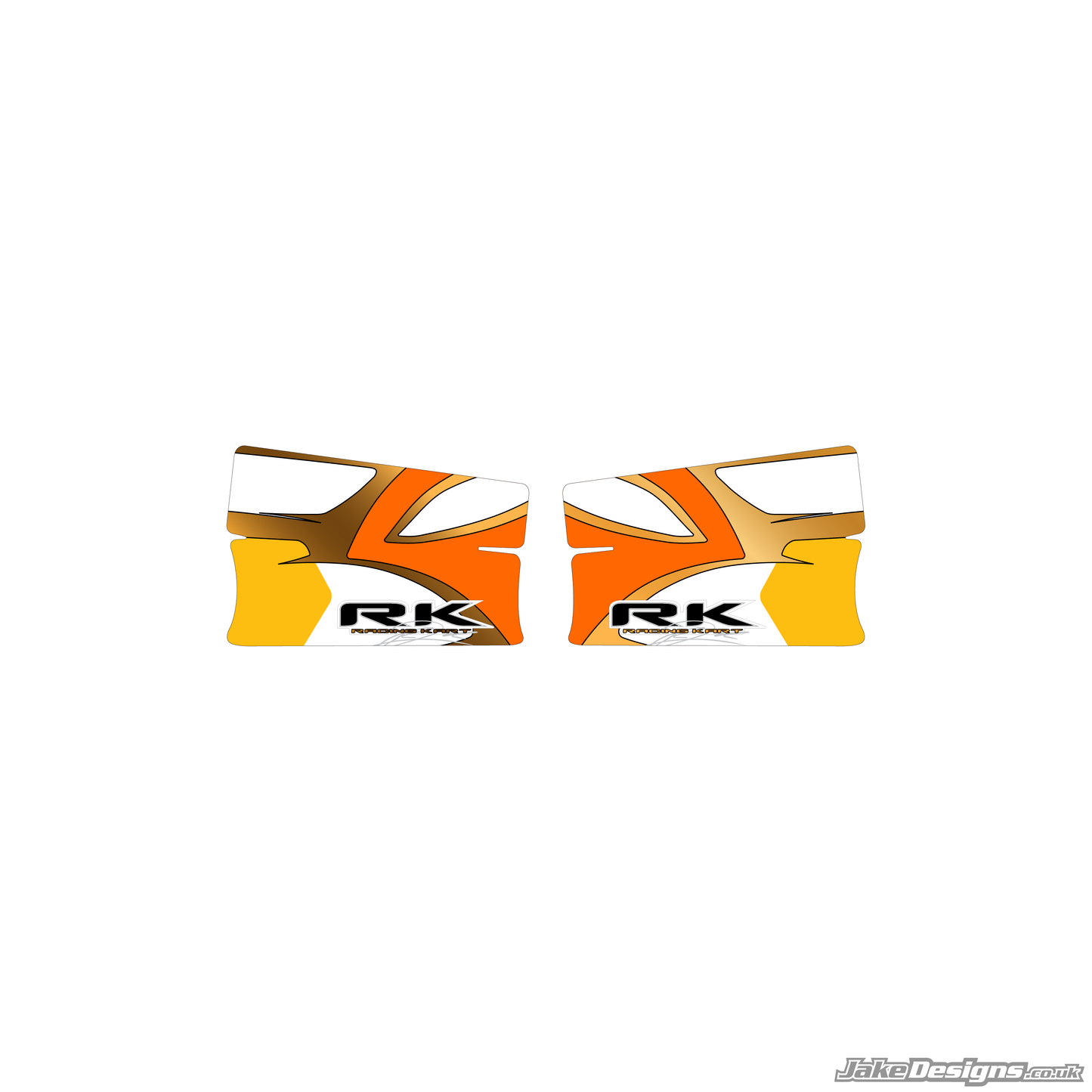 RK Replica Set Of Sidepods Sticker