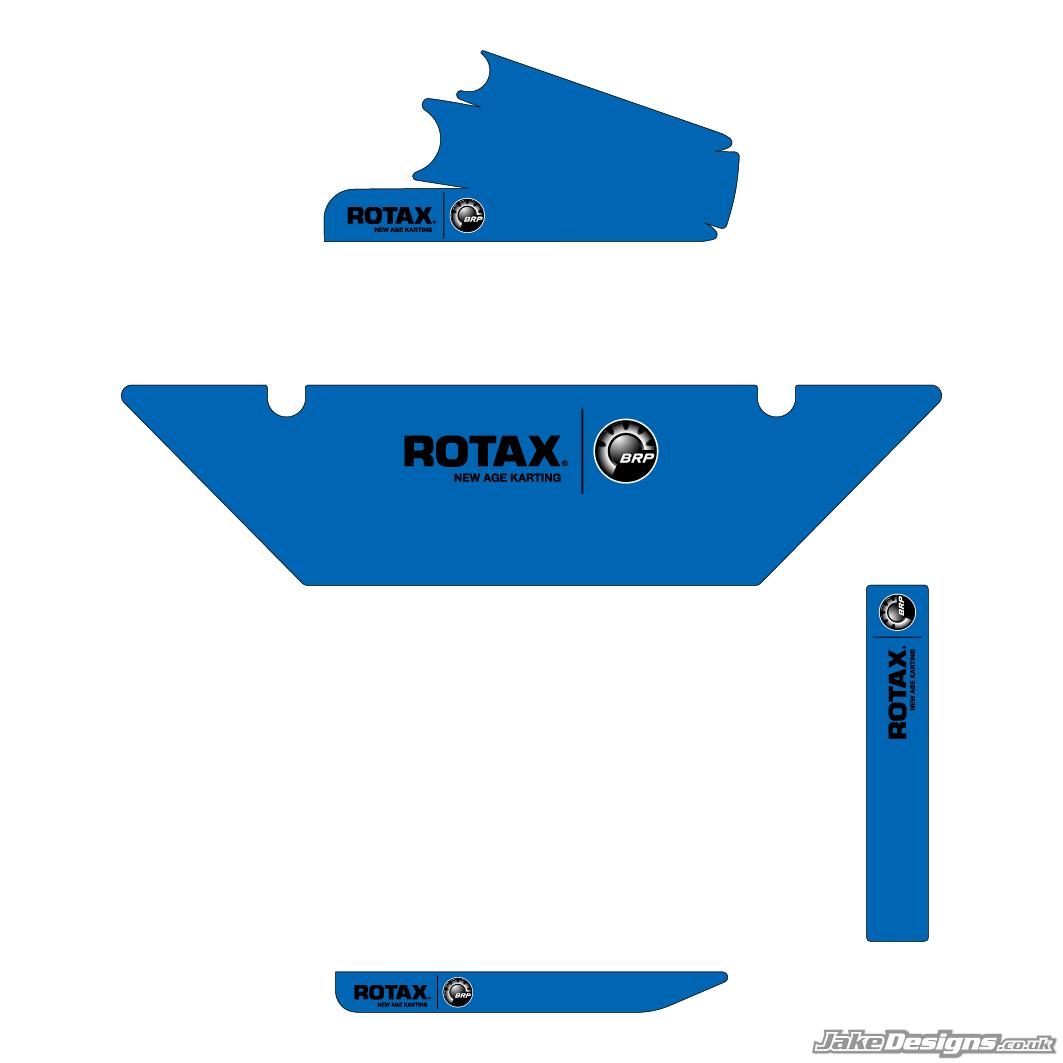 Fluorescent Style DD2 / Rotax Max Radiator Stickers