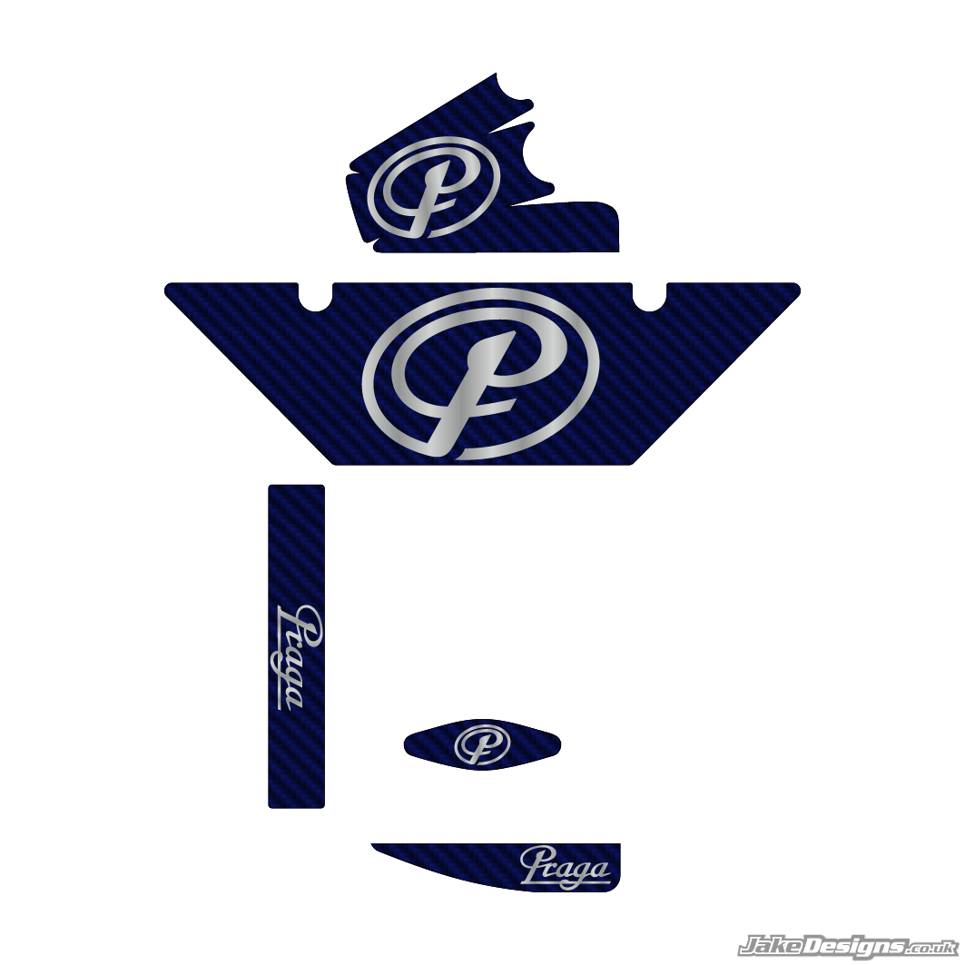 Praga Replica Rotax Max Radiator Stickers (2026)
