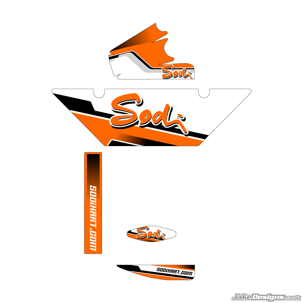 SODI Replica (European) Rotax Max Radiator Stickers (2020)