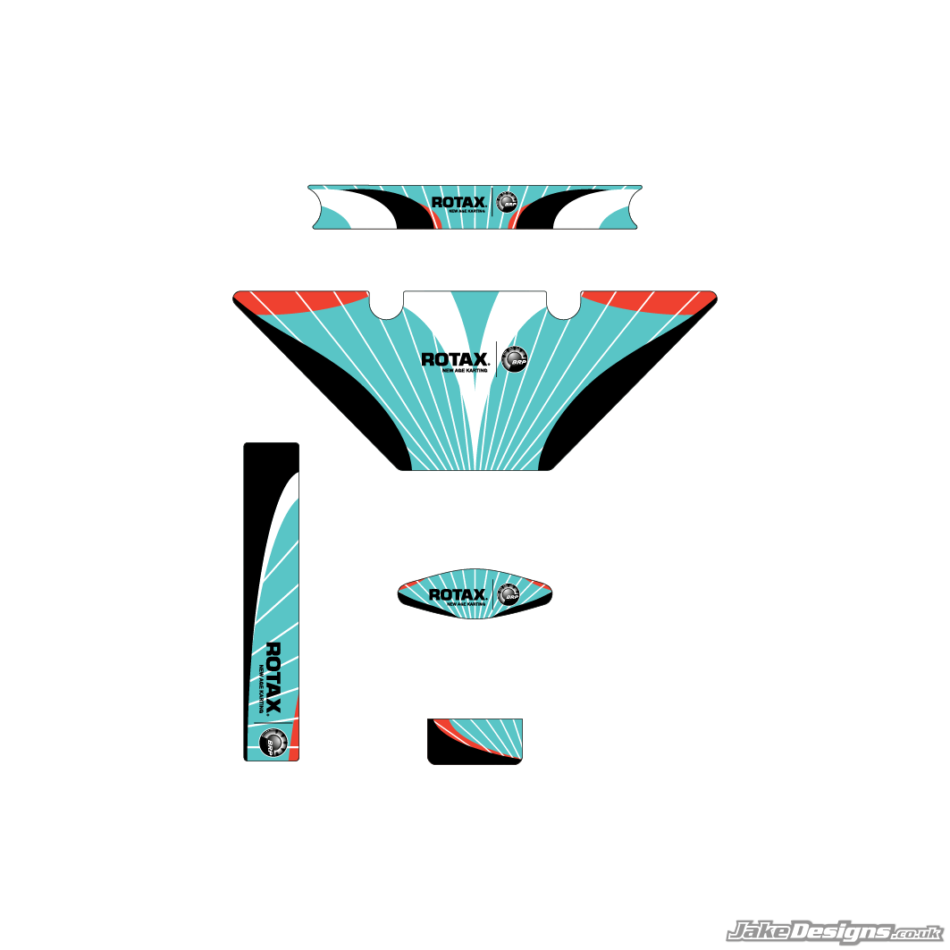 Formula K Replica (European) Micro Max Rotax Radiator Stickers