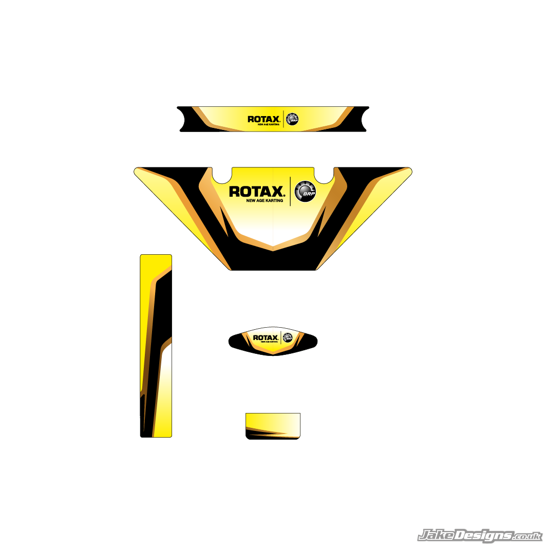 PCR Replica (European) Micro Max Rotax Radiator Stickers