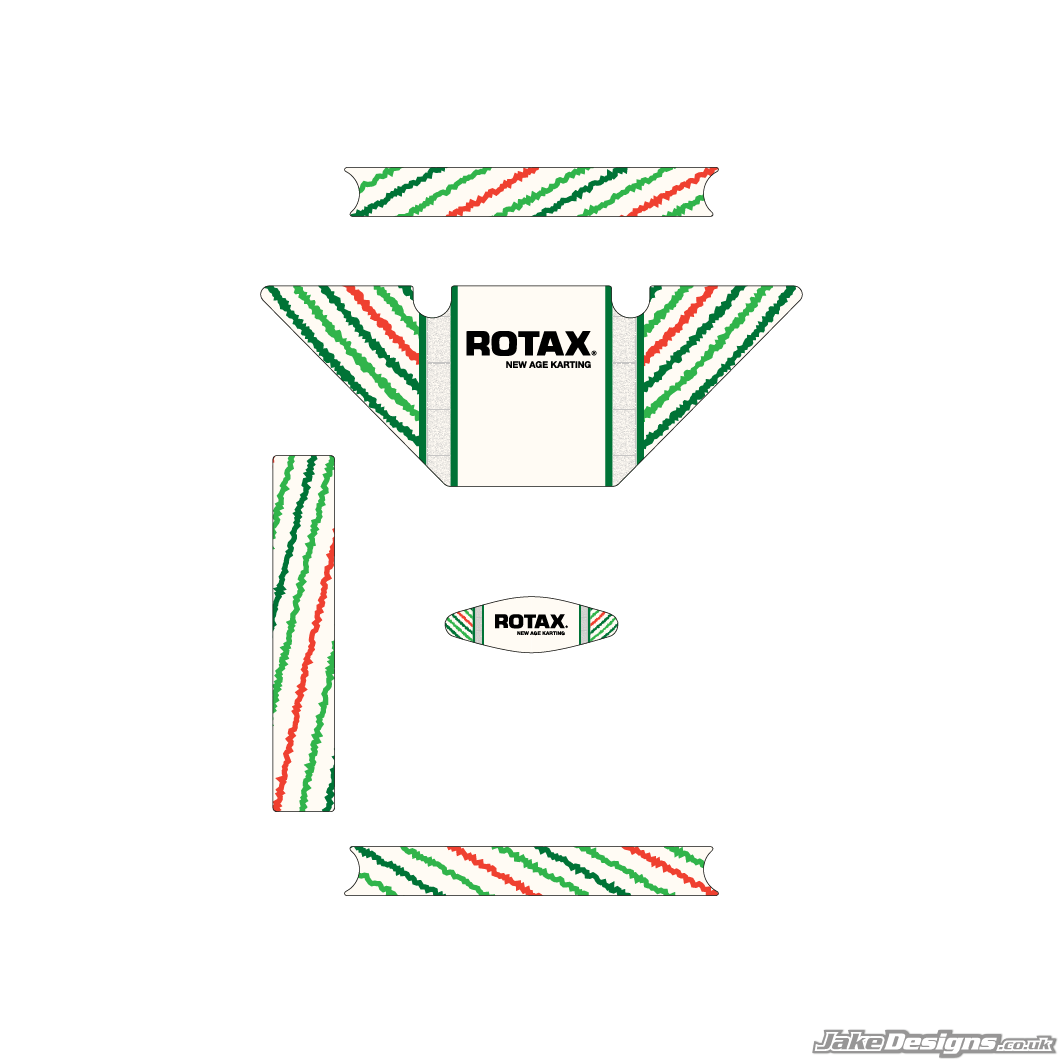 TonyKart 401R Replica (European) Micro Max Rotax Radiator Stickers (2019)
