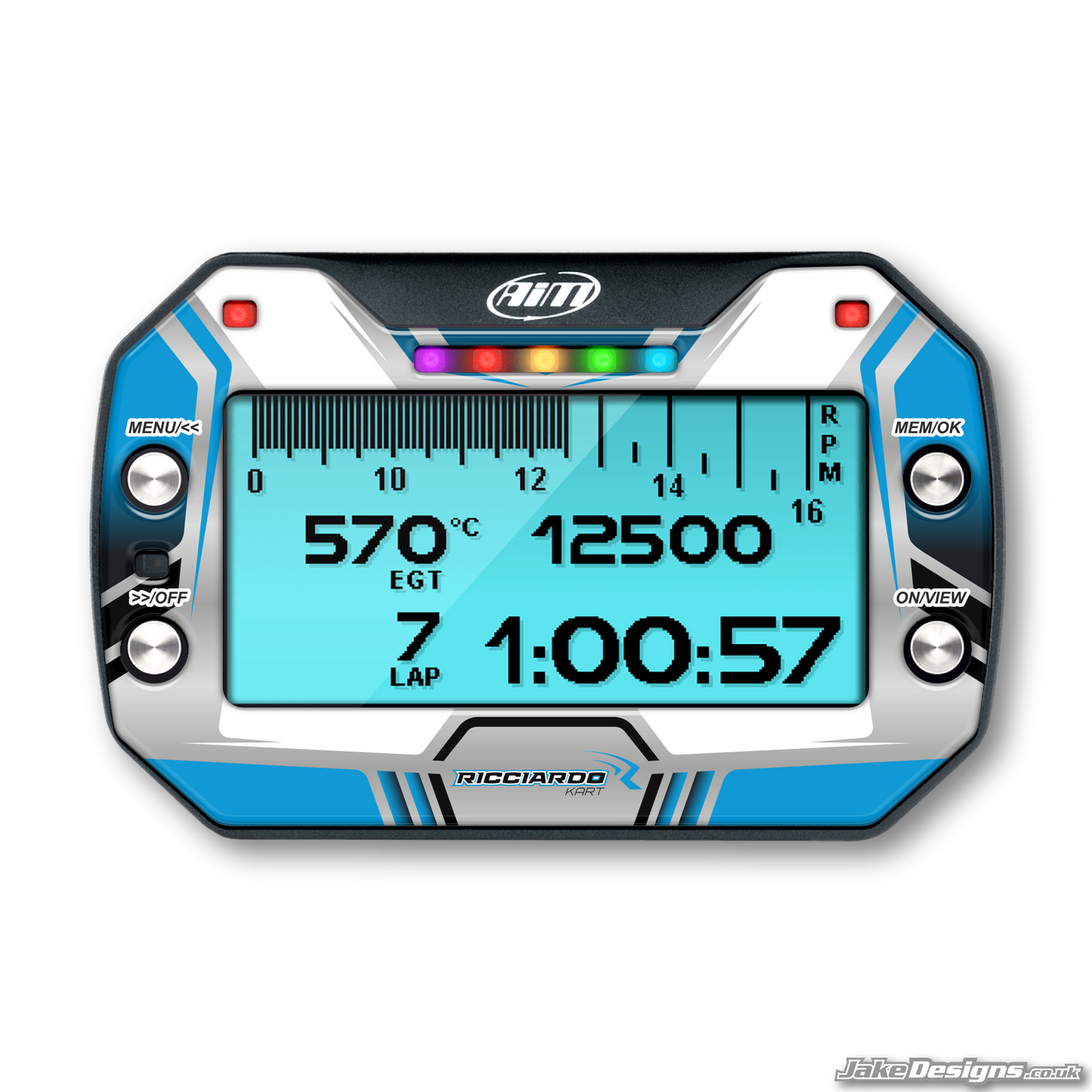 Ricciardo Style Mychron 5 Gel Sticker