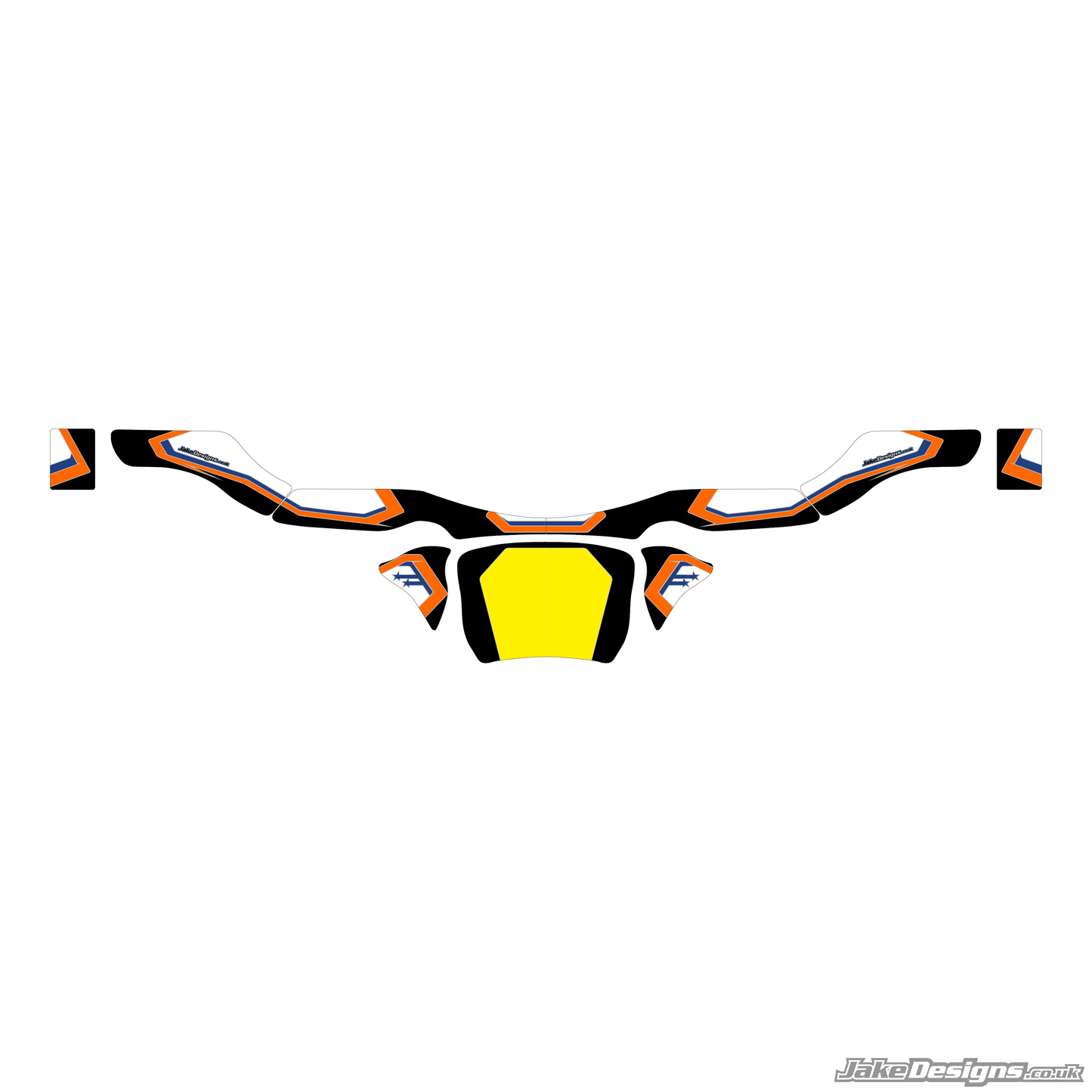 Stars Style Custom Rear Bumper Sticker Kit