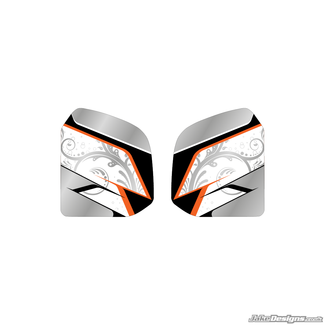 Floral Style Custom Tank Sticker Kit