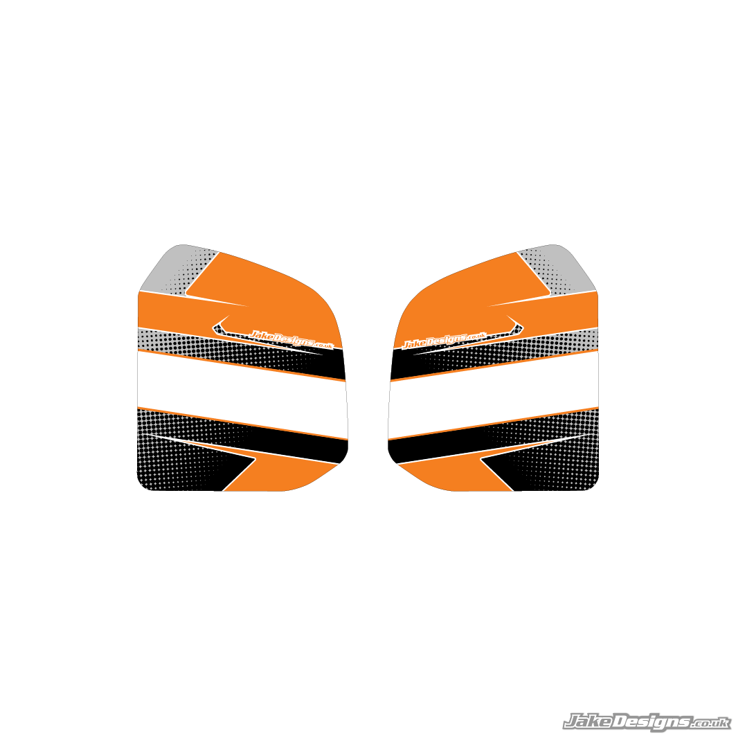 Halftone Style Custom Tank Sticker Kit