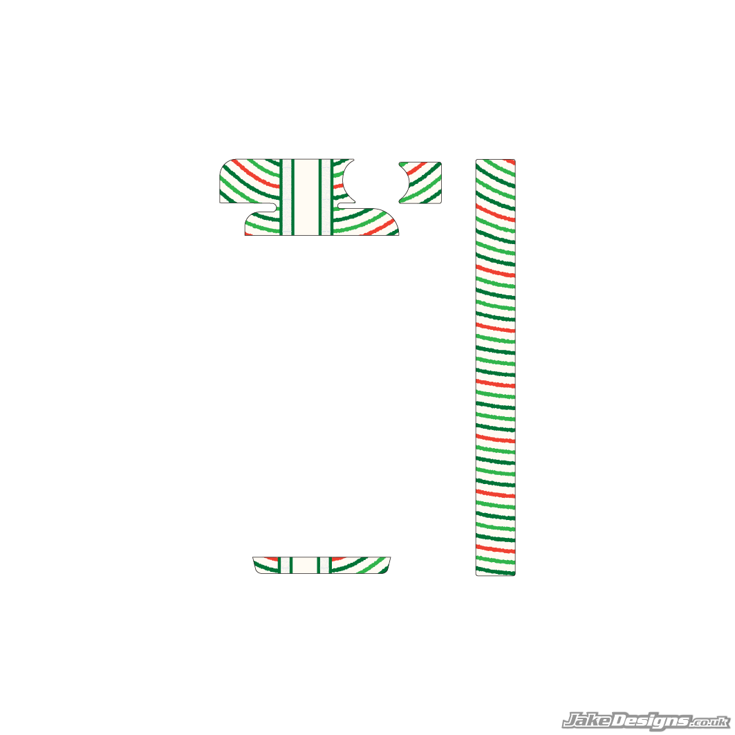 TonyKart 401R Replica IAME Mini / Waterswift Radiator Sticker Kit (2019)