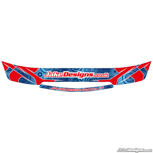JakeDesigns Style Visor Stickers (Red & Blue)