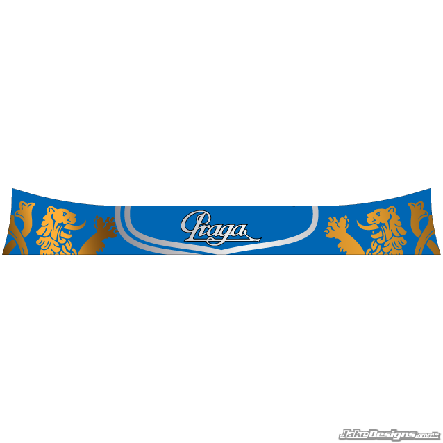 Praga Style Visor Stickers (2013)