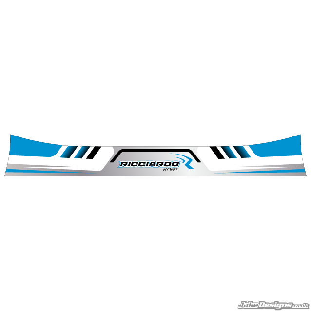 Ricciardo Style Visor Stickers