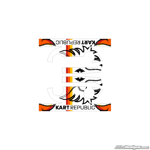 Kart Republic Style IAME X30 Engine Head Stickers
