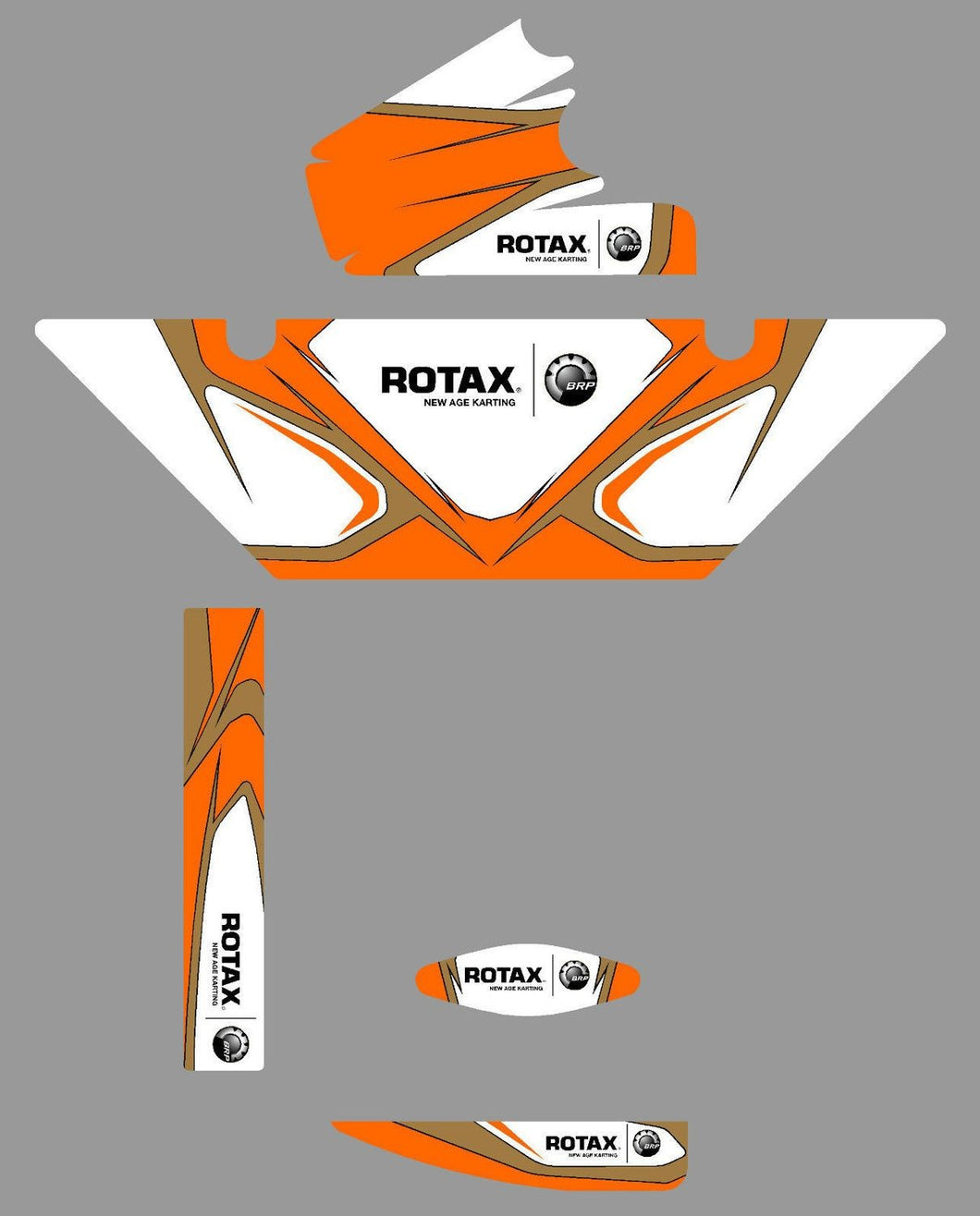 RK Replica (European) Rotax Max Radiator Stickers