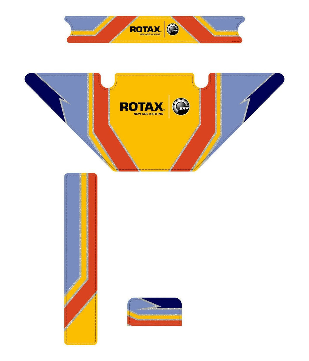 FA Alonso Replica (European) Micro Max Rotax Radiator Stickers (2011)