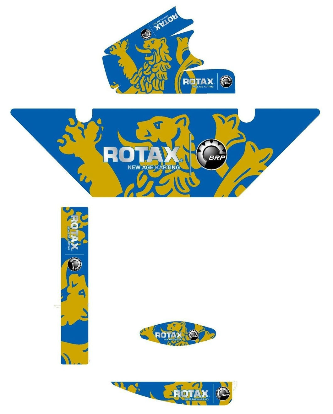Praga Replica (European) Rotax Max Radiator Stickers