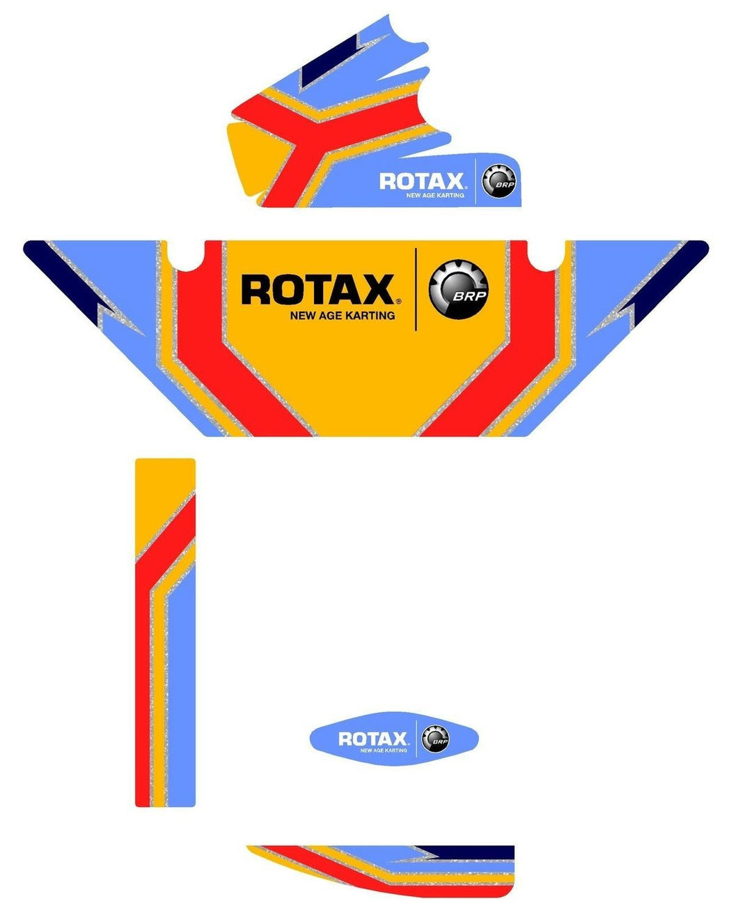FA Alonso Replica (European) Rotax Max Radiator Stickers (2011)