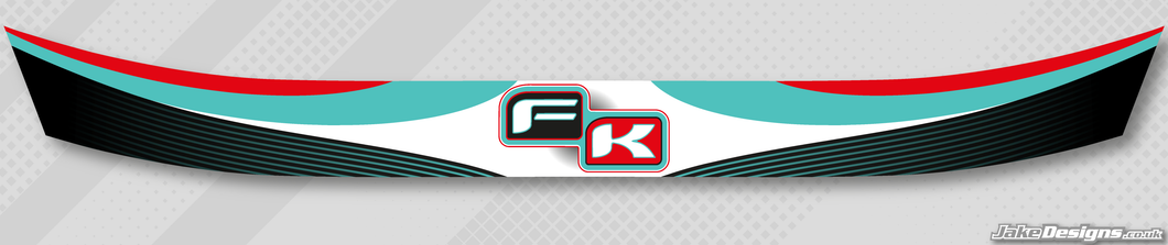 Formula K Style Visor Stickers (2012)