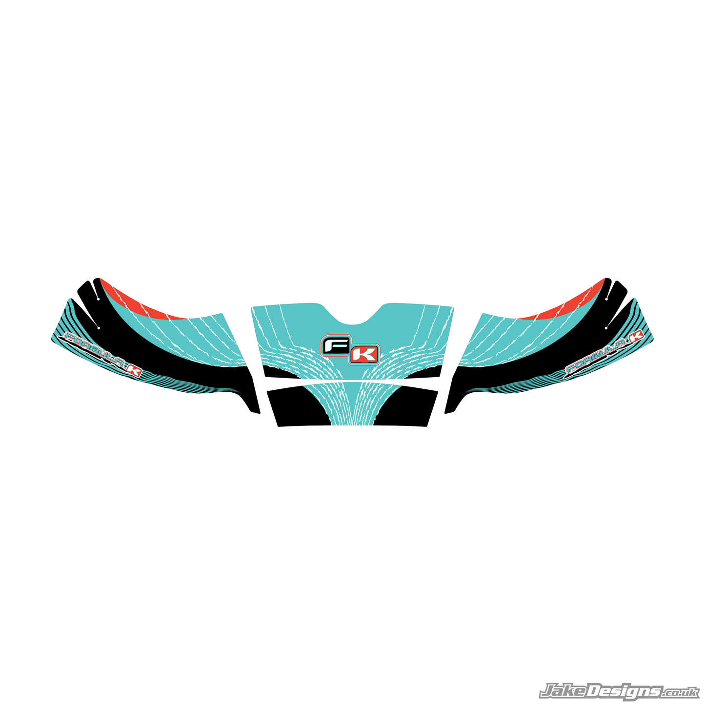 FK (Formula K) Racing Replica Nosecone Sticker
