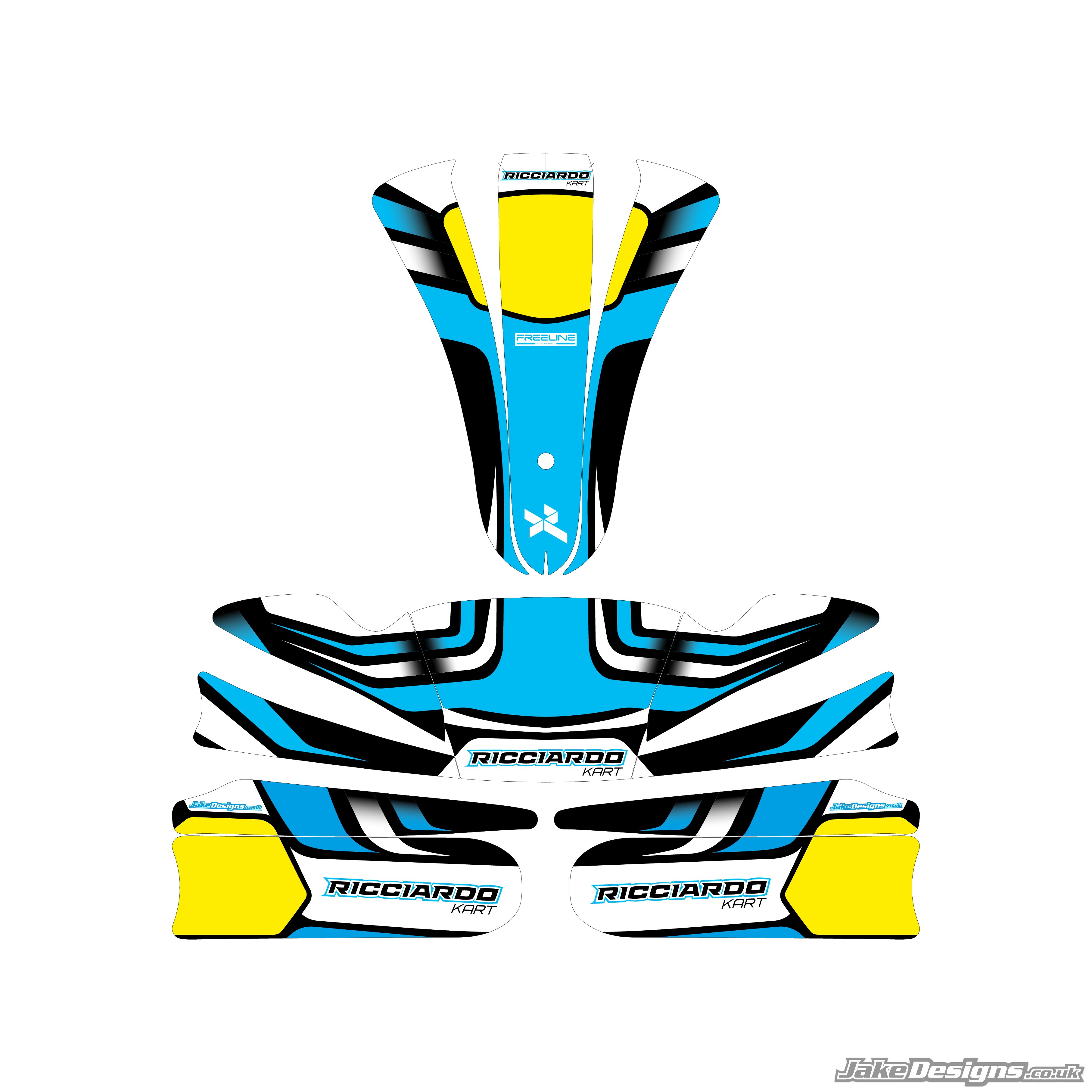 Ricciardo Replica Sticker Kit (2020) – JakeDesigns Graphics