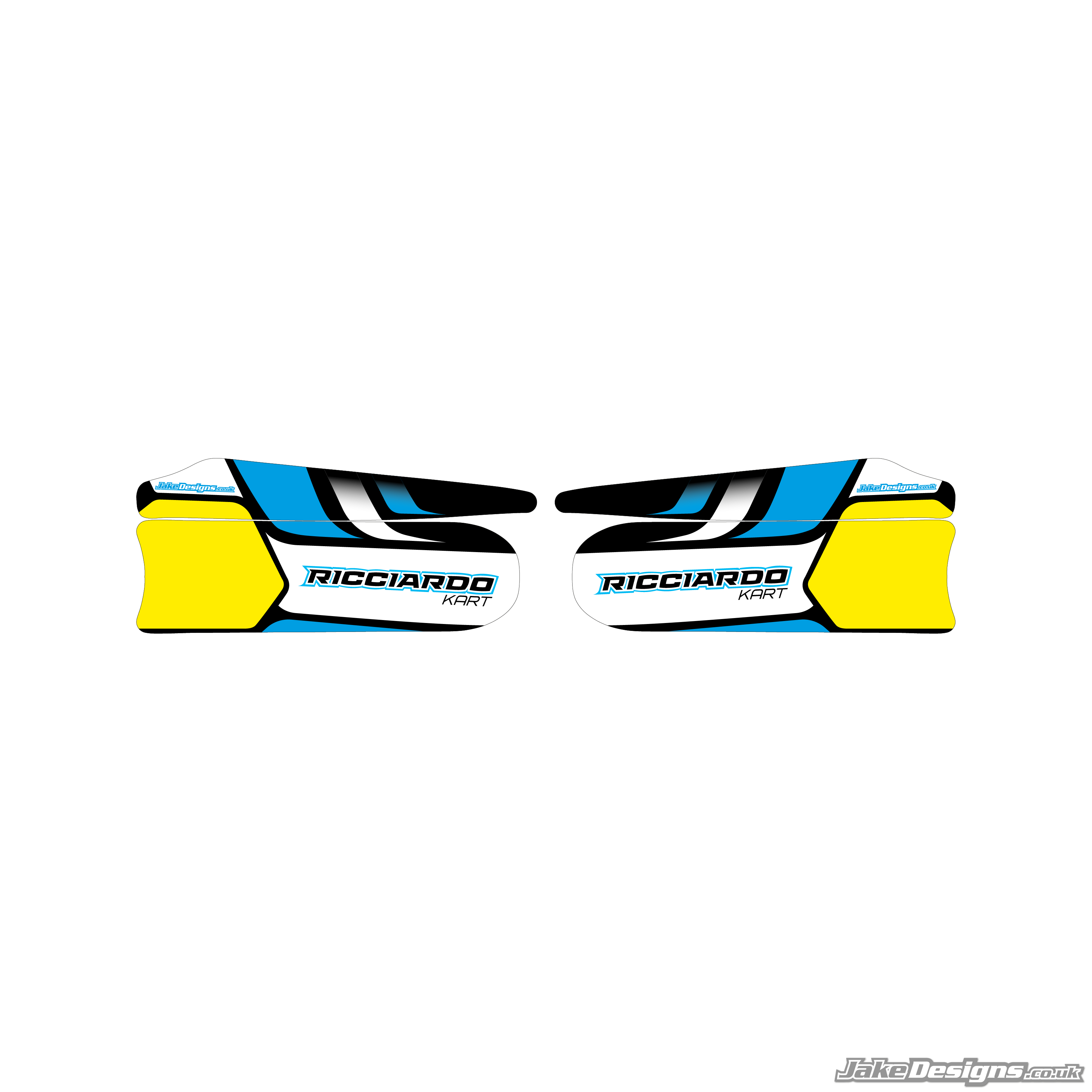 Ricciardo Replica Set Of Sidepods Sticker (2020) – JakeDesigns Graphics