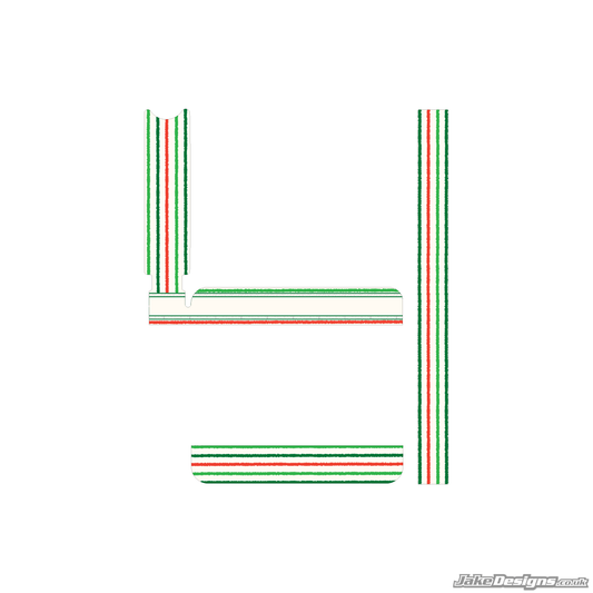 TonyKart 401R Racer Replica IAME X30 Radiator Stickers (2019)