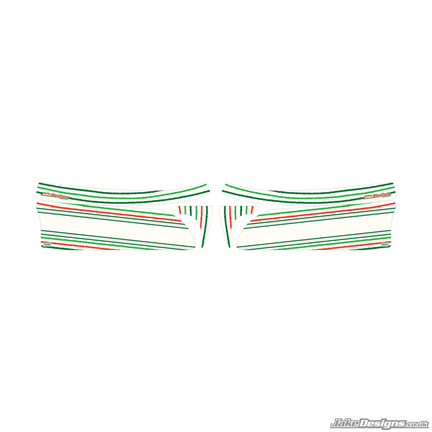 TonyKart 401R Racer Replica Set Of Sidepods Sticker (2019)