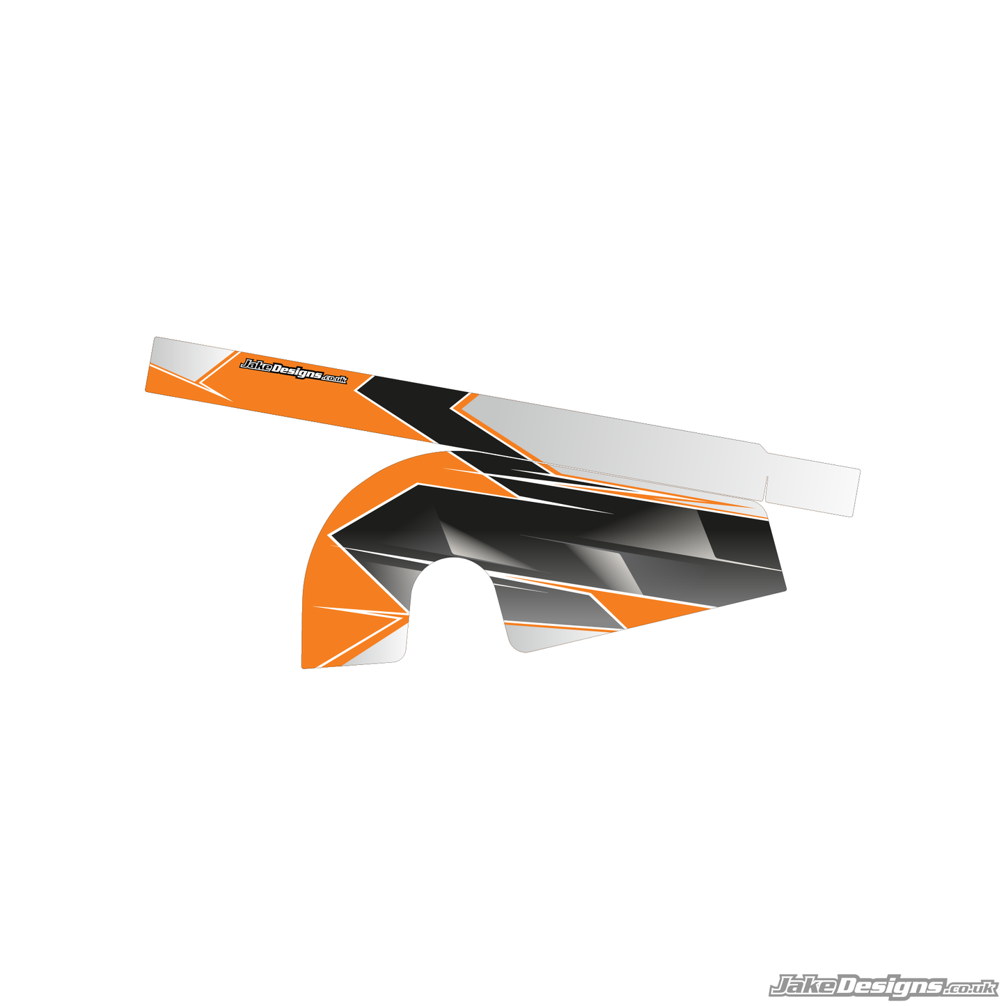 Airbrush Style Custom Chain Guard Sticker Kit